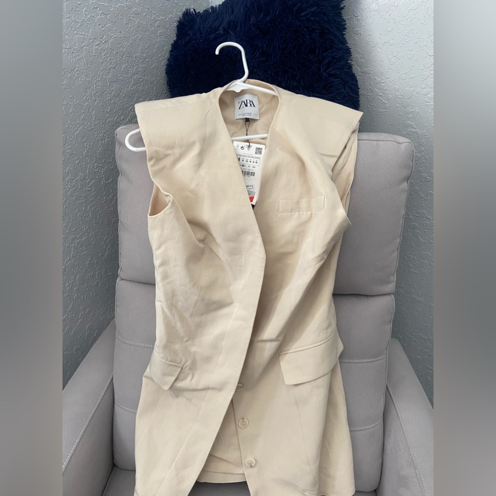 Sleeveless blazer dress
